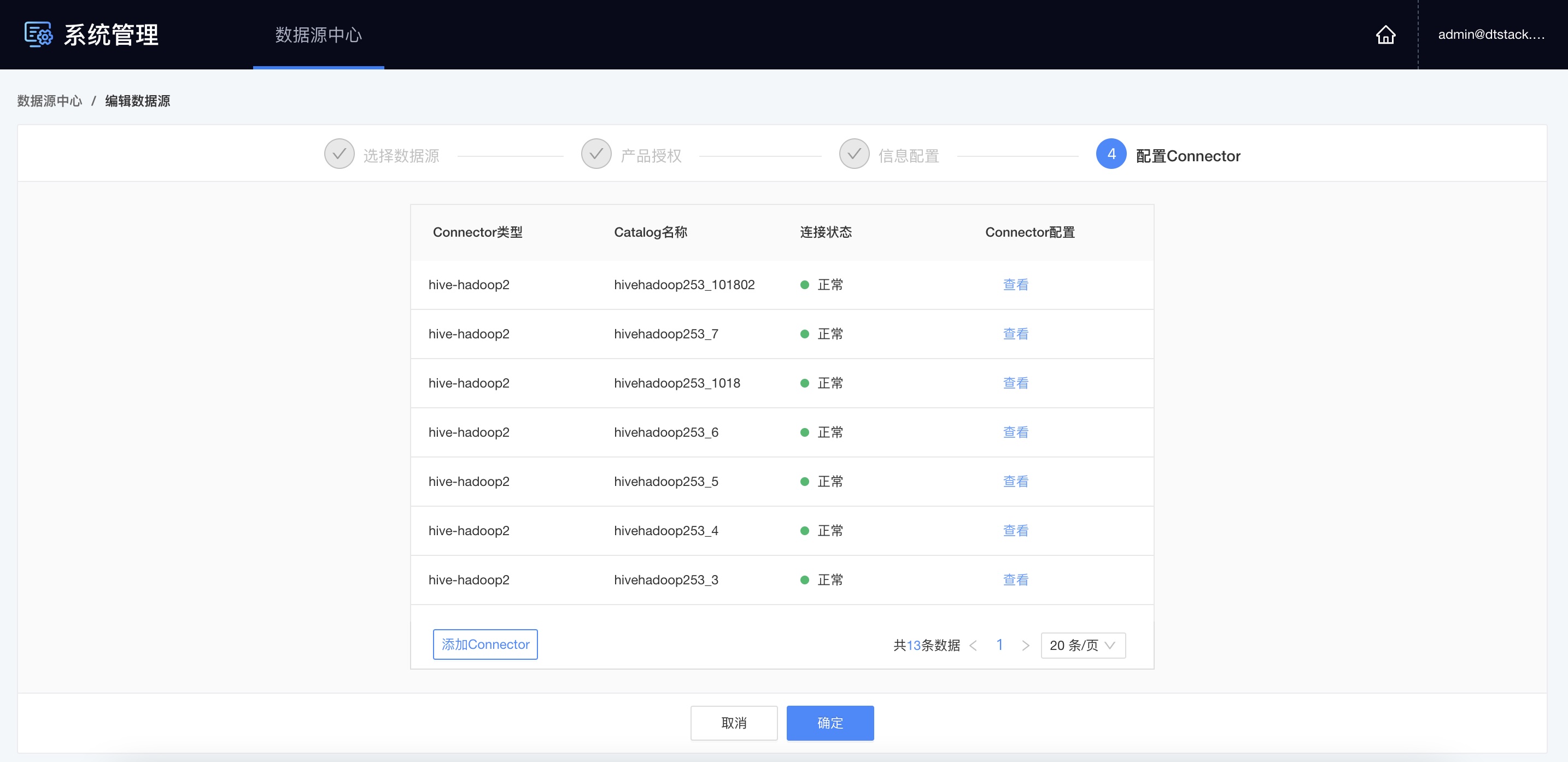 meta数据源connector列表
